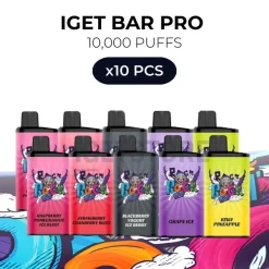 10 pcs iget bar pro 10000 puffs
