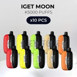 10 pcs iget moon k5000 puffs