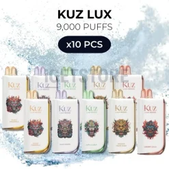 10 pcs kuz lux 9000 puffs