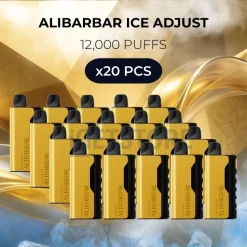 20 pcs alibarbar ice adjust 12000 puffs