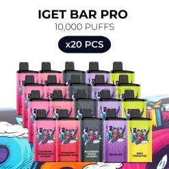 20 pcs iget bar pro 10000 puffs