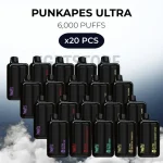 20 PCS - Punkapes Ultra 6000 Puffs
