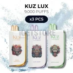 3 PCS - KUZ LUX 9000 Puffs