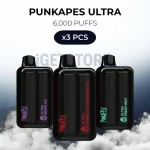 3 PCS - Punkapes Ultra 6000 Puffs