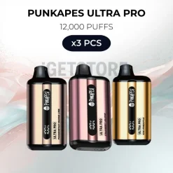 3 pcs punkapes ultra pro 12000 puffs