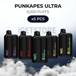 5 pcs punkapes ultra 6000 puffs