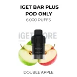 IGET Bar Plus Pods 6000 Puffs - Double Apple