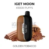 Iget moon k5000 puffs golden tobacco