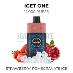 Iget one 12000 puffs strawberry pomegranate ice