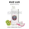 Kuz lux 9000 puffs kiwi dragon fruit