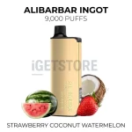 Alibarbar Ingot 9000 Puffs - Strawberry Coconut Watermelon