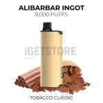 Alibarbar Ingot 9000 Puffs - Tobacco Classic