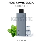 HQD Cuvie Slick 6000 Puffs - Ice Mint