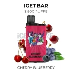 IGET Bar 3500 Puffs - Cherry Blueberry