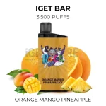 IGET Bar 3500 Puffs - Orange Mango Pineapple