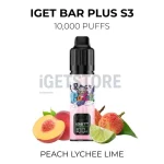 IGET Bar Plus S3 10000 Puffs - Peach Lychee Lime