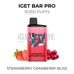Iget bar pro 10000 strawberry cranberry bliss