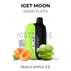 Iget moon k5000 puffs peach apple ice