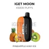 Iget moon k5000 puffs pineapple kiwi ice